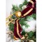 30” Cordless Prelit Crimson & Gold Holiday Wreath Festive & Elegant Christmas Decor